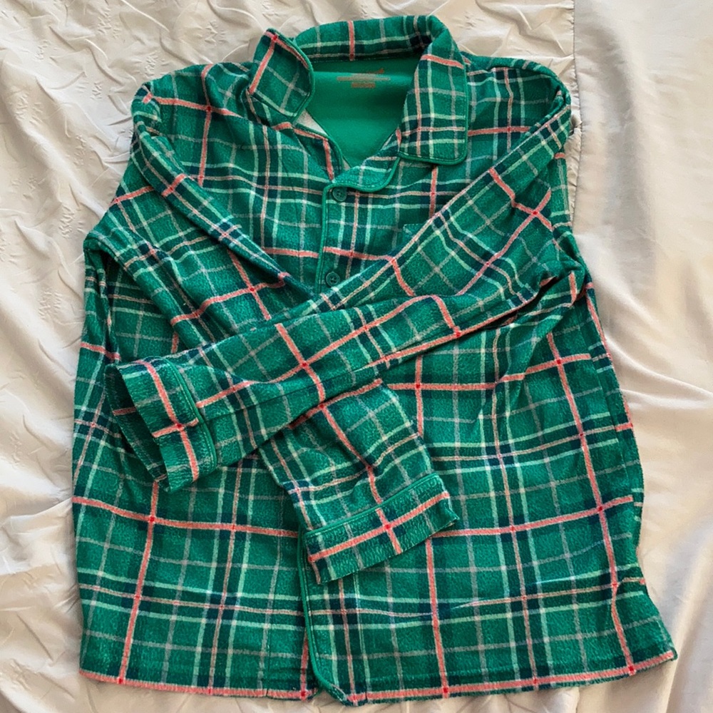 Plaid pajama shirt